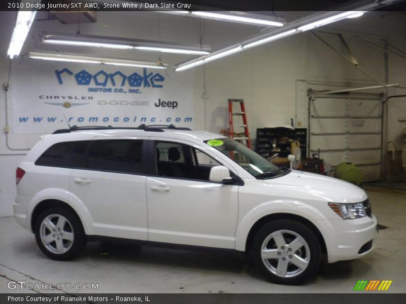 Stone White / Dark Slate Gray 2010 Dodge Journey SXT AWD