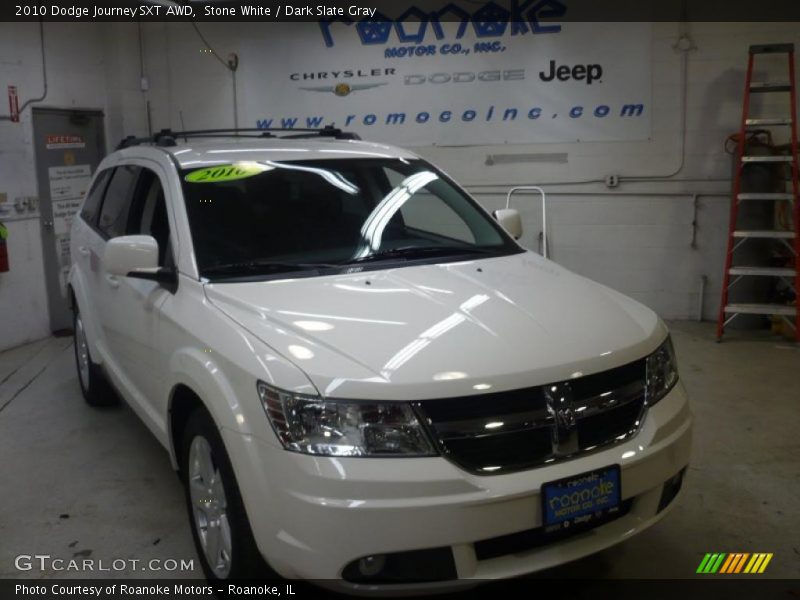 Stone White / Dark Slate Gray 2010 Dodge Journey SXT AWD