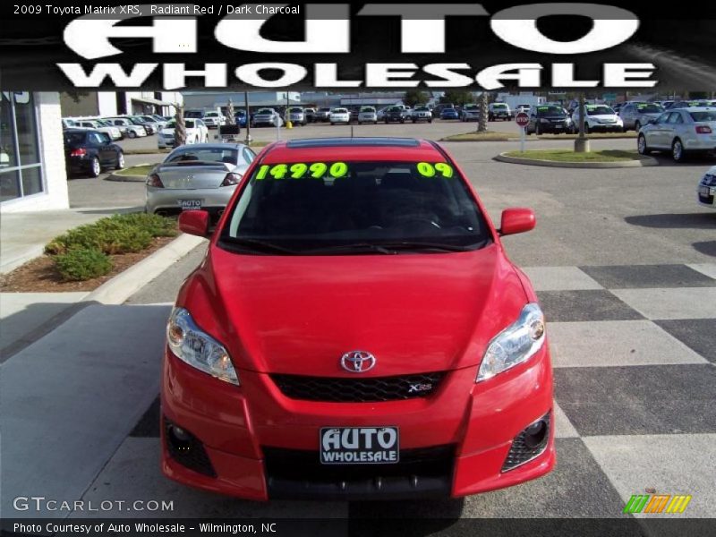 Radiant Red / Dark Charcoal 2009 Toyota Matrix XRS