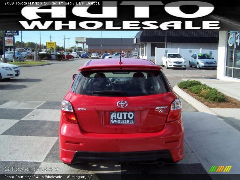 Radiant Red / Dark Charcoal 2009 Toyota Matrix XRS