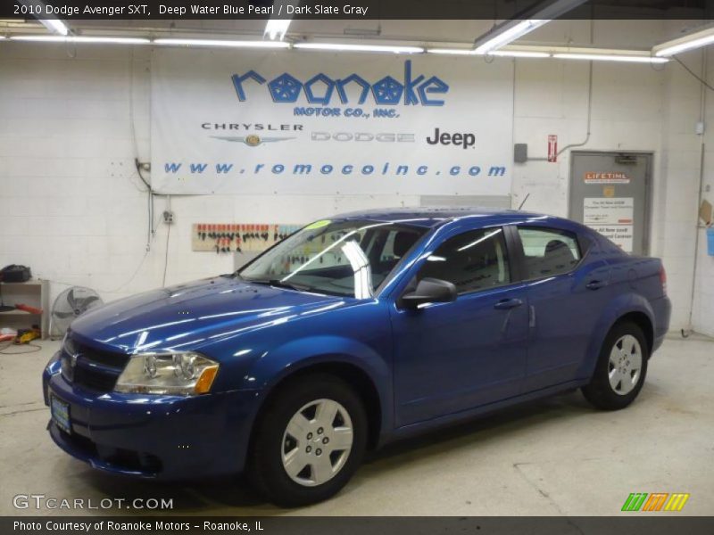 Deep Water Blue Pearl / Dark Slate Gray 2010 Dodge Avenger SXT