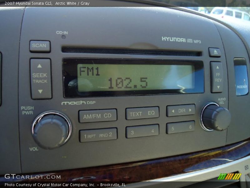 Arctic White / Gray 2007 Hyundai Sonata GLS