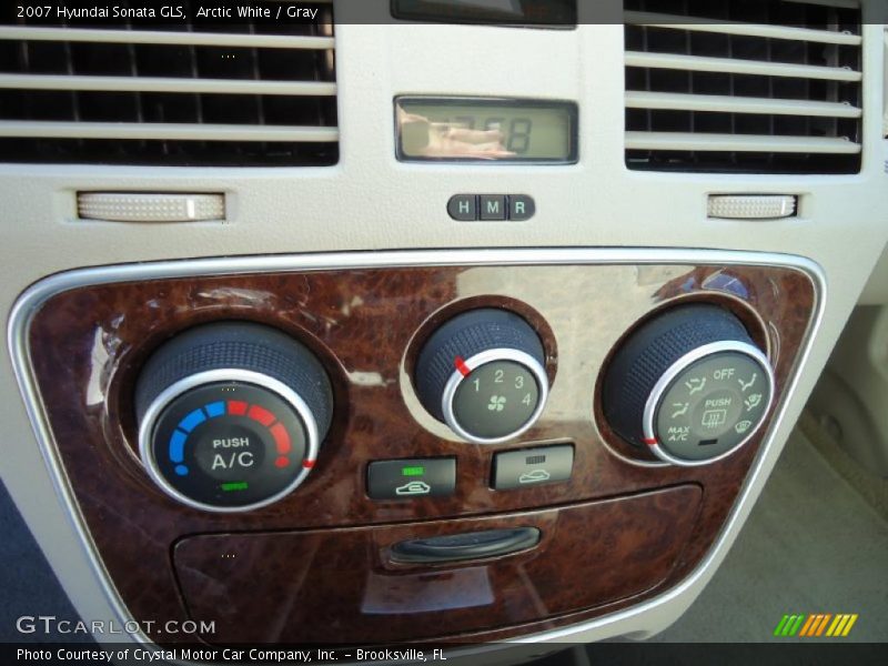 Arctic White / Gray 2007 Hyundai Sonata GLS