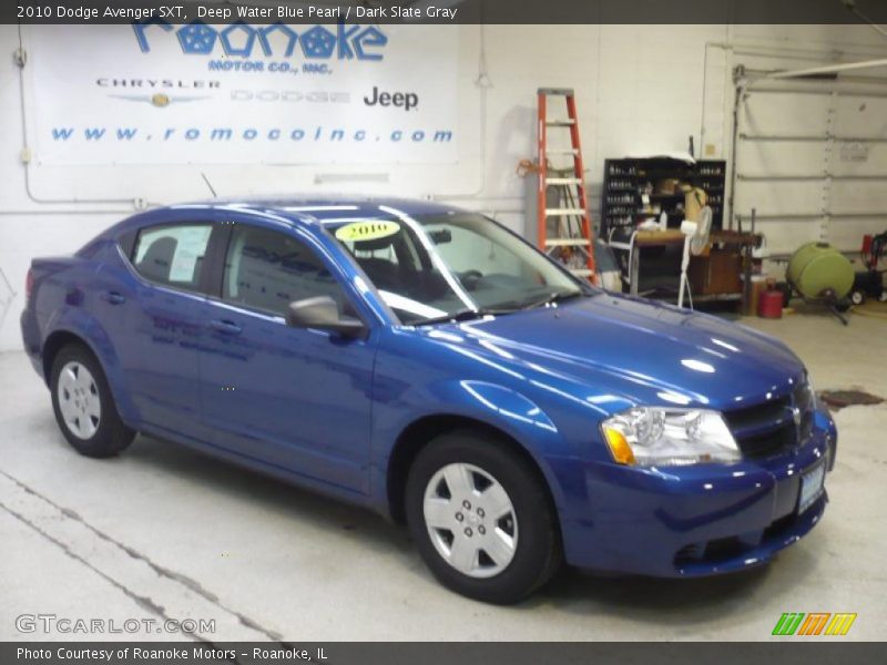 Deep Water Blue Pearl / Dark Slate Gray 2010 Dodge Avenger SXT