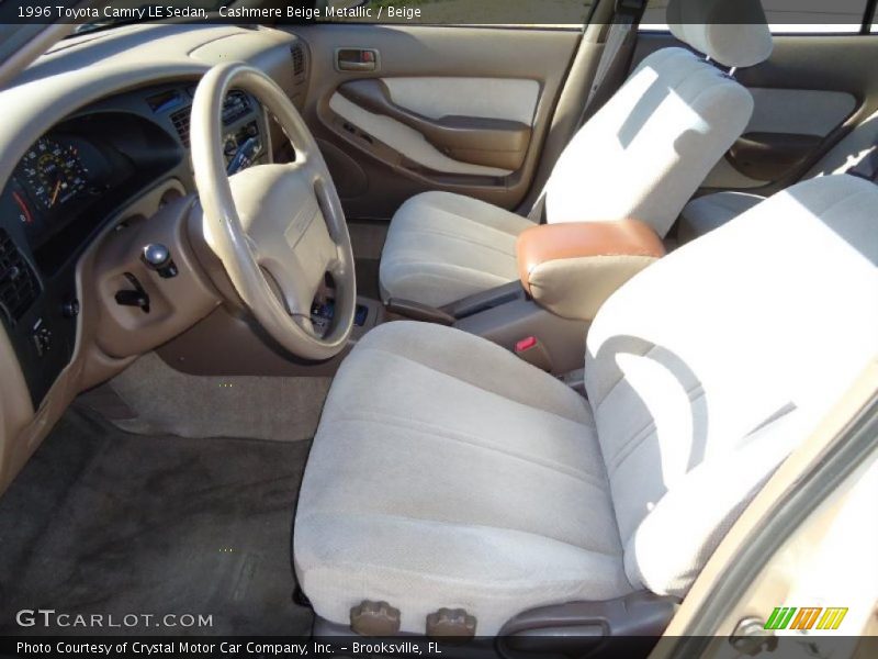 Cashmere Beige Metallic / Beige 1996 Toyota Camry LE Sedan