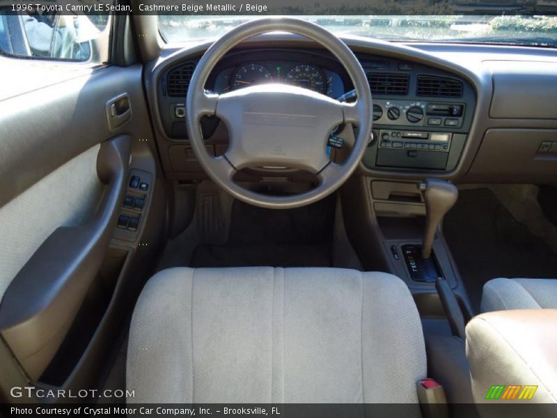 Cashmere Beige Metallic / Beige 1996 Toyota Camry LE Sedan