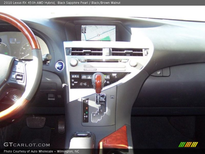 Black Sapphire Pearl / Black/Brown Walnut 2010 Lexus RX 450h AWD Hybrid