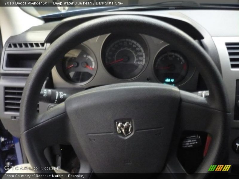 Deep Water Blue Pearl / Dark Slate Gray 2010 Dodge Avenger SXT