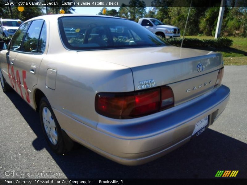 Cashmere Beige Metallic / Beige 1996 Toyota Camry LE Sedan