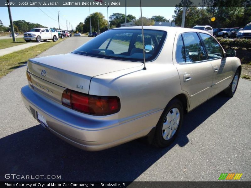 Cashmere Beige Metallic / Beige 1996 Toyota Camry LE Sedan