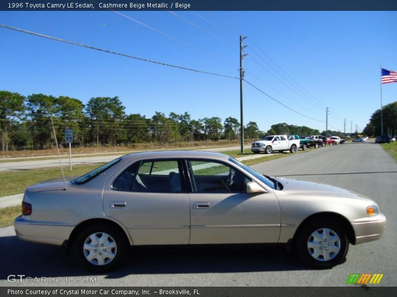 Cashmere Beige Metallic / Beige 1996 Toyota Camry LE Sedan