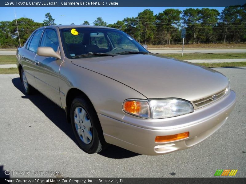 Cashmere Beige Metallic / Beige 1996 Toyota Camry LE Sedan
