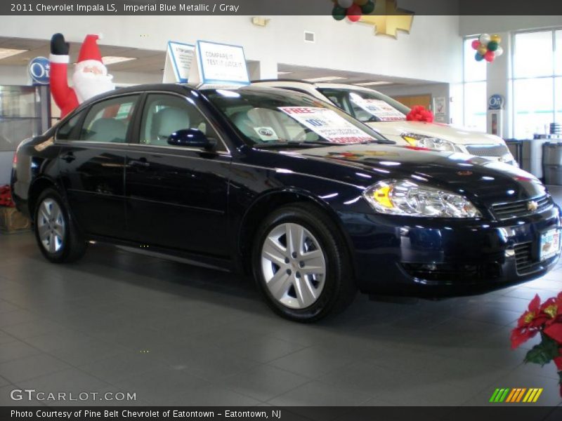 Imperial Blue Metallic / Gray 2011 Chevrolet Impala LS