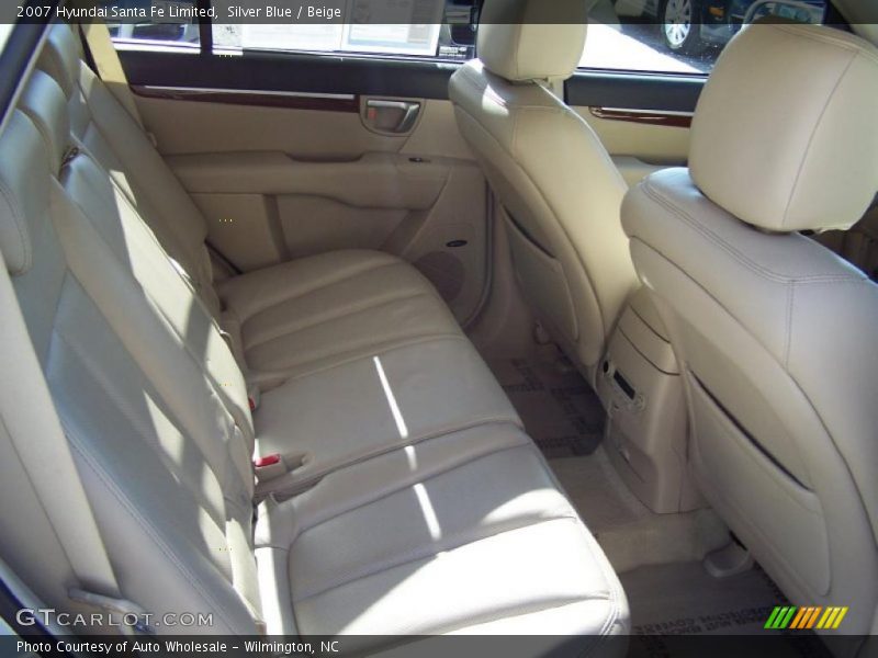 Silver Blue / Beige 2007 Hyundai Santa Fe Limited