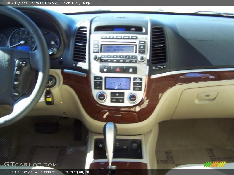 Silver Blue / Beige 2007 Hyundai Santa Fe Limited