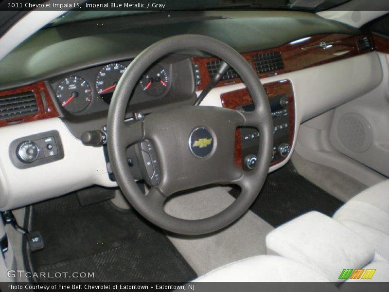 Imperial Blue Metallic / Gray 2011 Chevrolet Impala LS