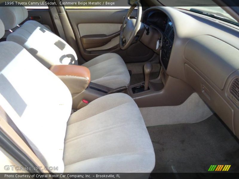 Cashmere Beige Metallic / Beige 1996 Toyota Camry LE Sedan
