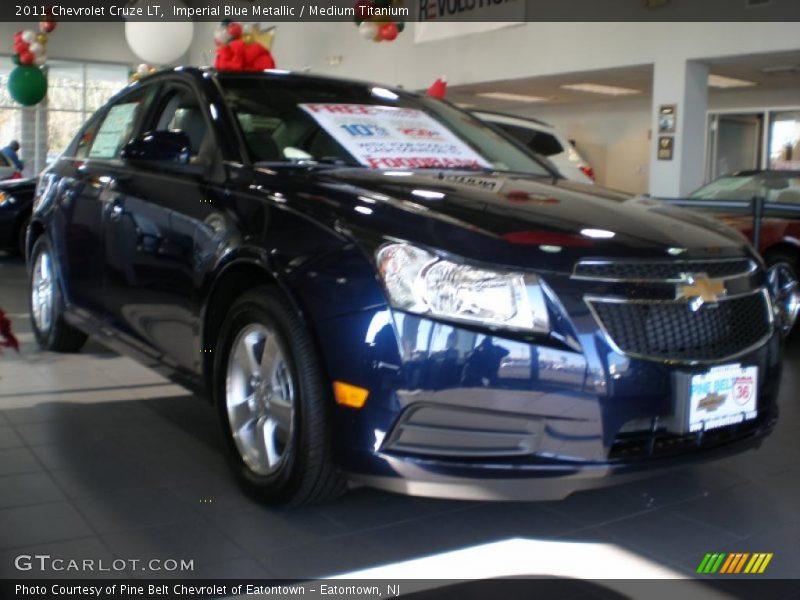 Imperial Blue Metallic / Medium Titanium 2011 Chevrolet Cruze LT