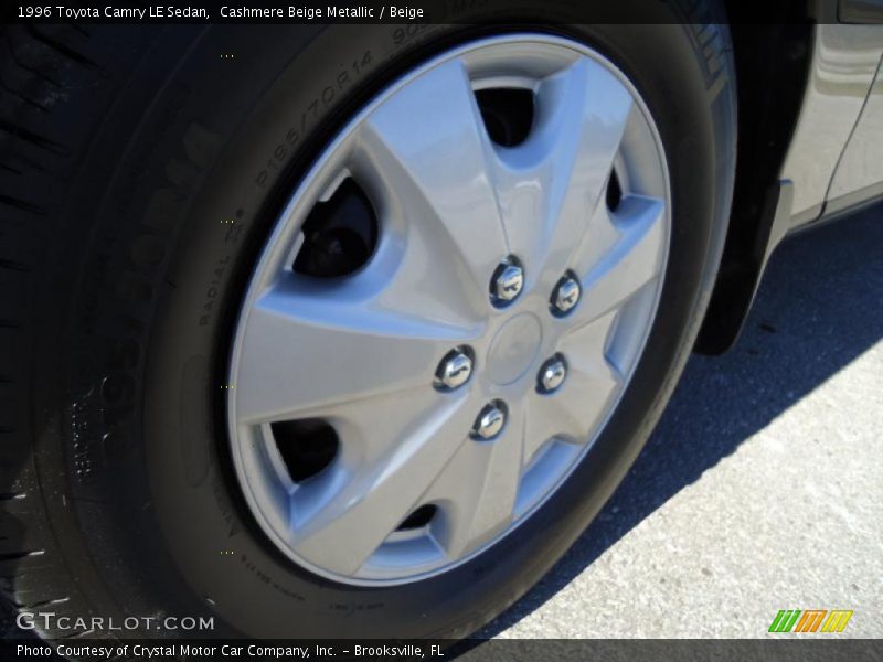 Cashmere Beige Metallic / Beige 1996 Toyota Camry LE Sedan