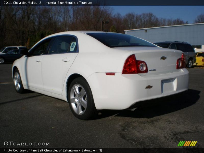 Imperial Blue Metallic / Titanium 2011 Chevrolet Malibu LS