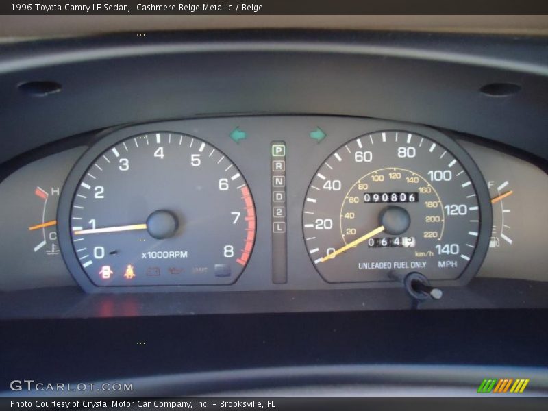 Cashmere Beige Metallic / Beige 1996 Toyota Camry LE Sedan