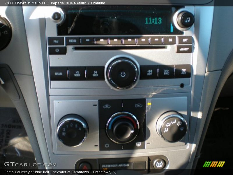 Imperial Blue Metallic / Titanium 2011 Chevrolet Malibu LS