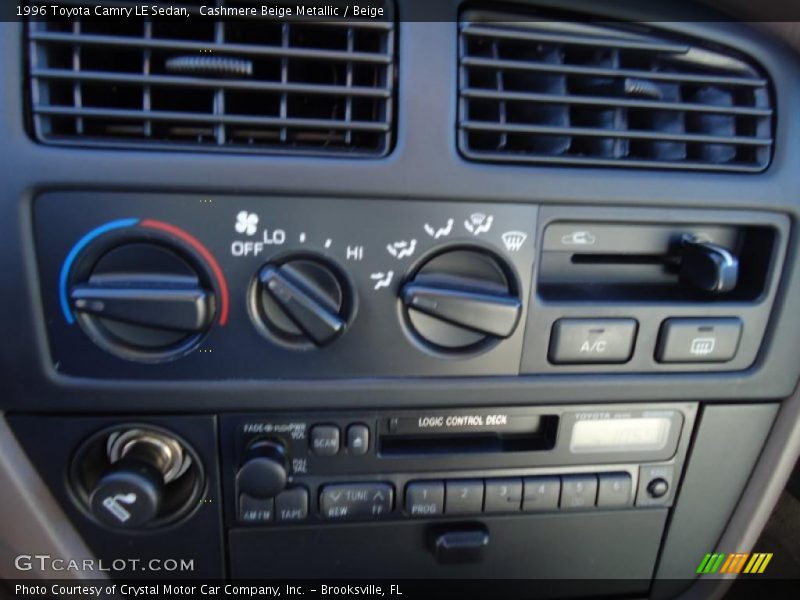 Cashmere Beige Metallic / Beige 1996 Toyota Camry LE Sedan