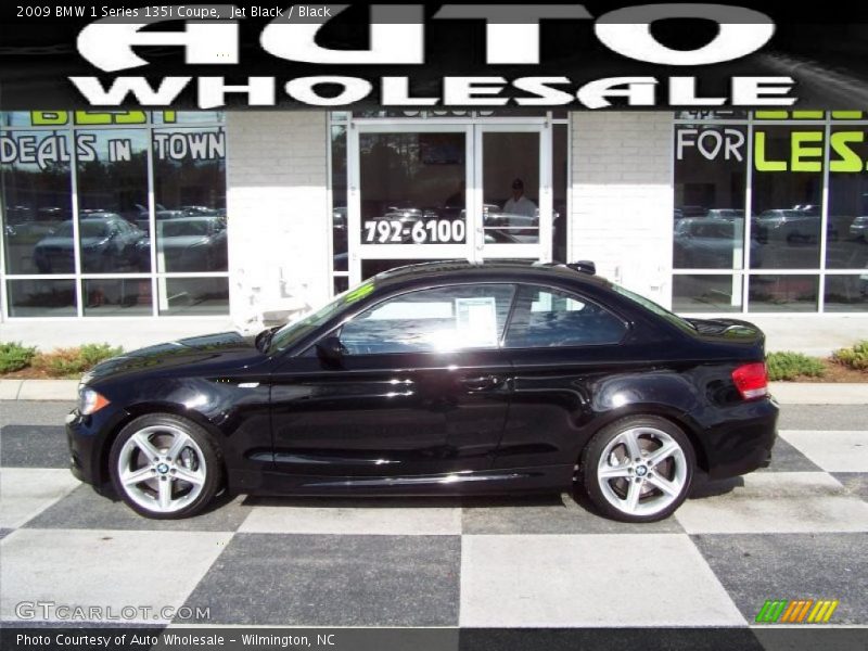 Jet Black / Black 2009 BMW 1 Series 135i Coupe