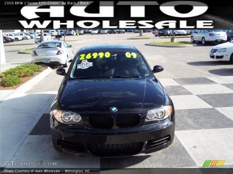 Jet Black / Black 2009 BMW 1 Series 135i Coupe