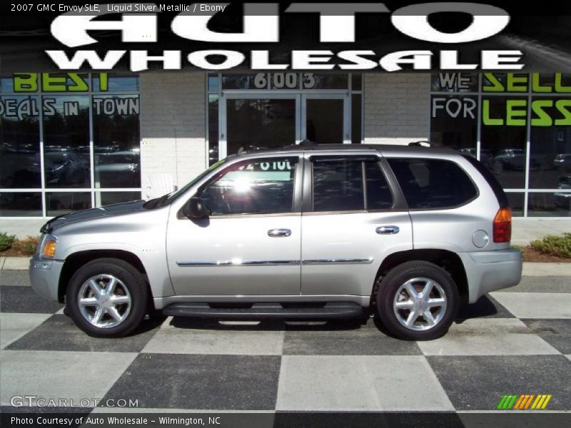 Liquid Silver Metallic / Ebony 2007 GMC Envoy SLE