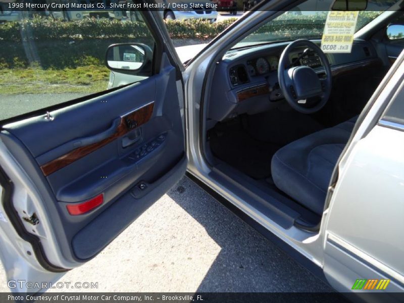 Silver Frost Metallic / Deep Slate Blue 1998 Mercury Grand Marquis GS
