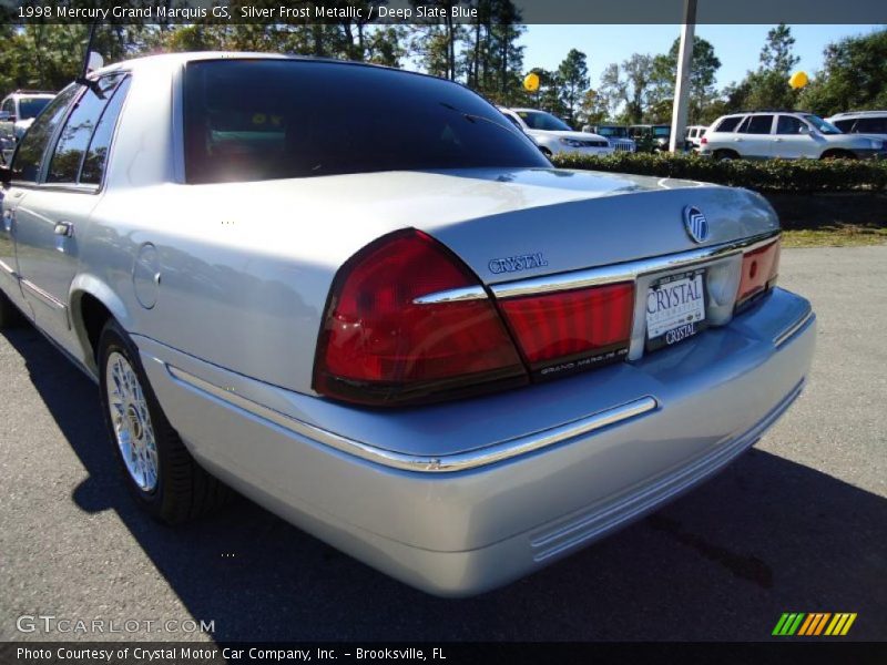 Silver Frost Metallic / Deep Slate Blue 1998 Mercury Grand Marquis GS