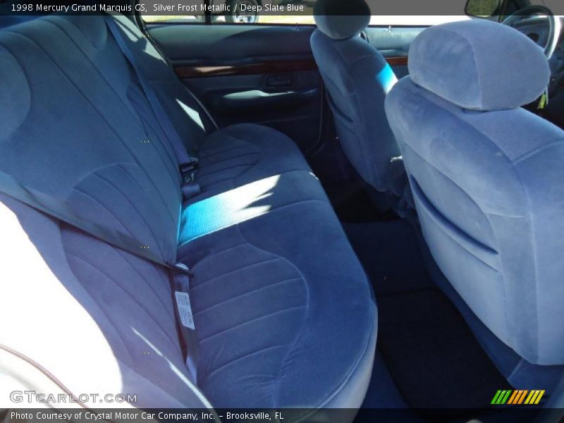 Silver Frost Metallic / Deep Slate Blue 1998 Mercury Grand Marquis GS