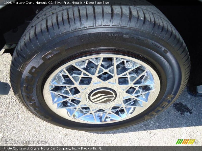 Silver Frost Metallic / Deep Slate Blue 1998 Mercury Grand Marquis GS