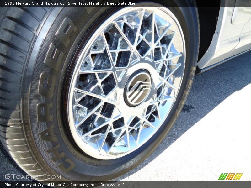 Silver Frost Metallic / Deep Slate Blue 1998 Mercury Grand Marquis GS