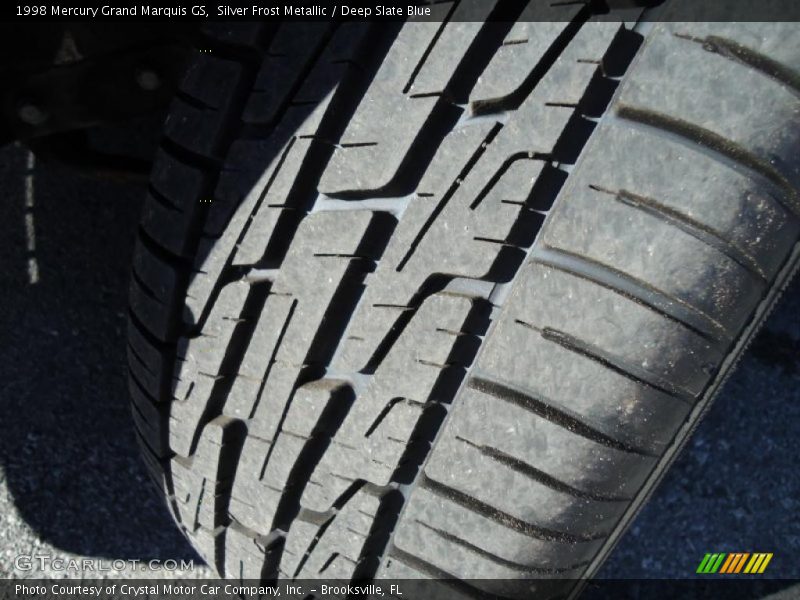 Silver Frost Metallic / Deep Slate Blue 1998 Mercury Grand Marquis GS