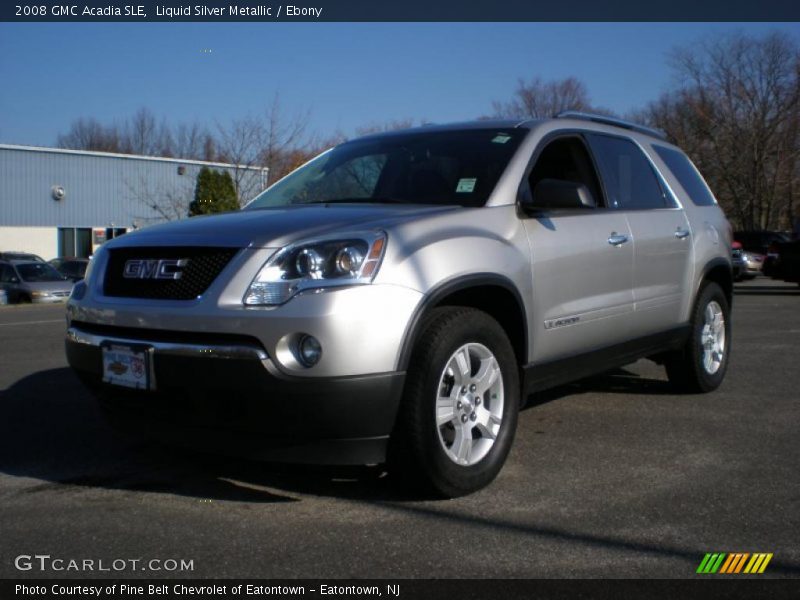 Liquid Silver Metallic / Ebony 2008 GMC Acadia SLE