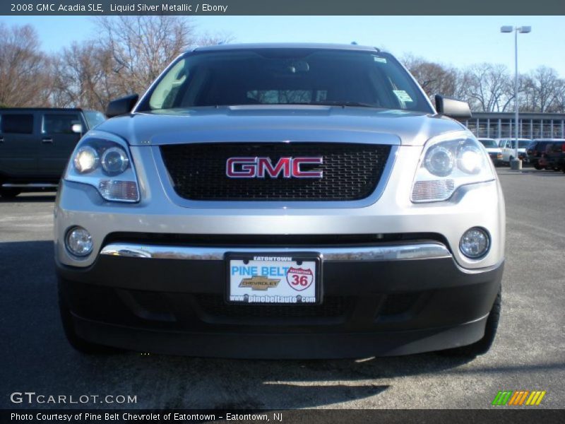 Liquid Silver Metallic / Ebony 2008 GMC Acadia SLE