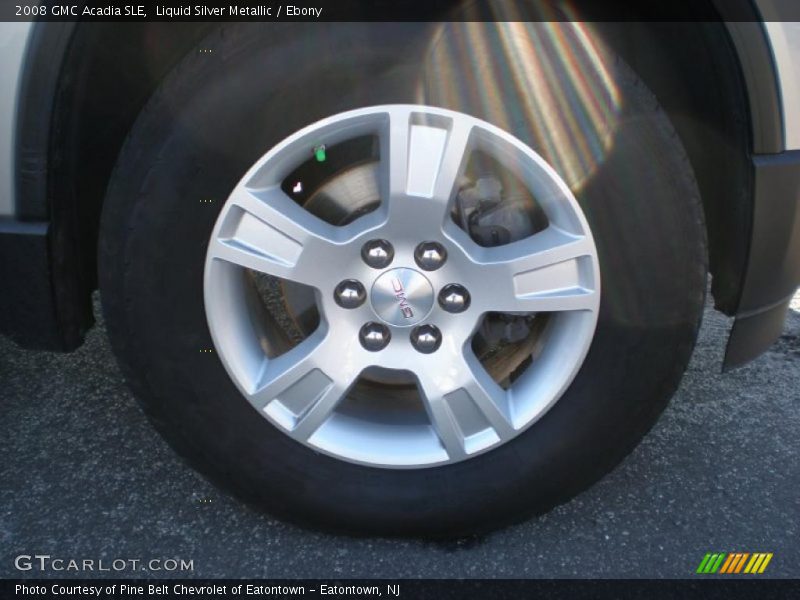 Liquid Silver Metallic / Ebony 2008 GMC Acadia SLE