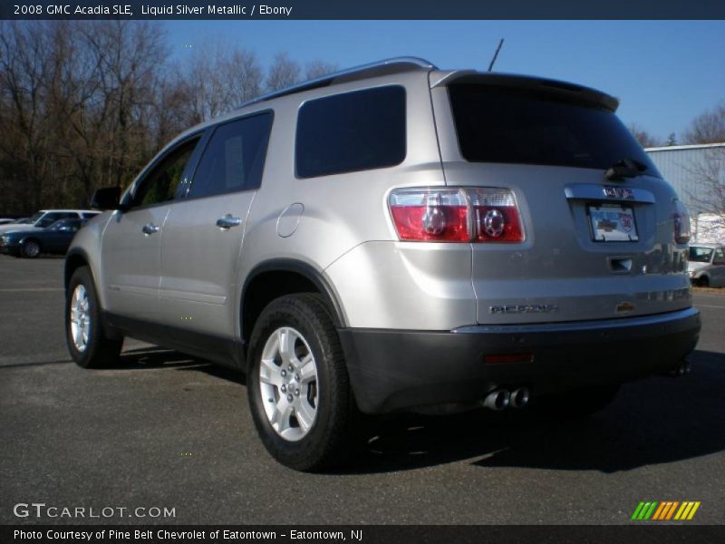 Liquid Silver Metallic / Ebony 2008 GMC Acadia SLE