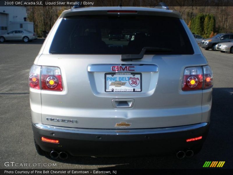 Liquid Silver Metallic / Ebony 2008 GMC Acadia SLE