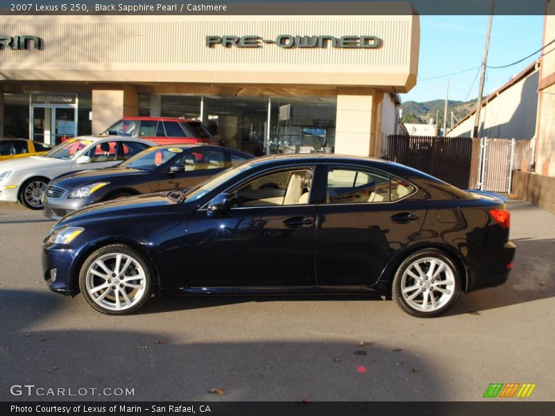 Black Sapphire Pearl / Cashmere 2007 Lexus IS 250