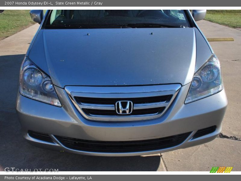 Slate Green Metallic / Gray 2007 Honda Odyssey EX-L