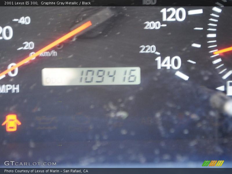 Graphite Gray Metallic / Black 2001 Lexus ES 300