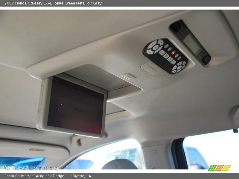 Slate Green Metallic / Gray 2007 Honda Odyssey EX-L