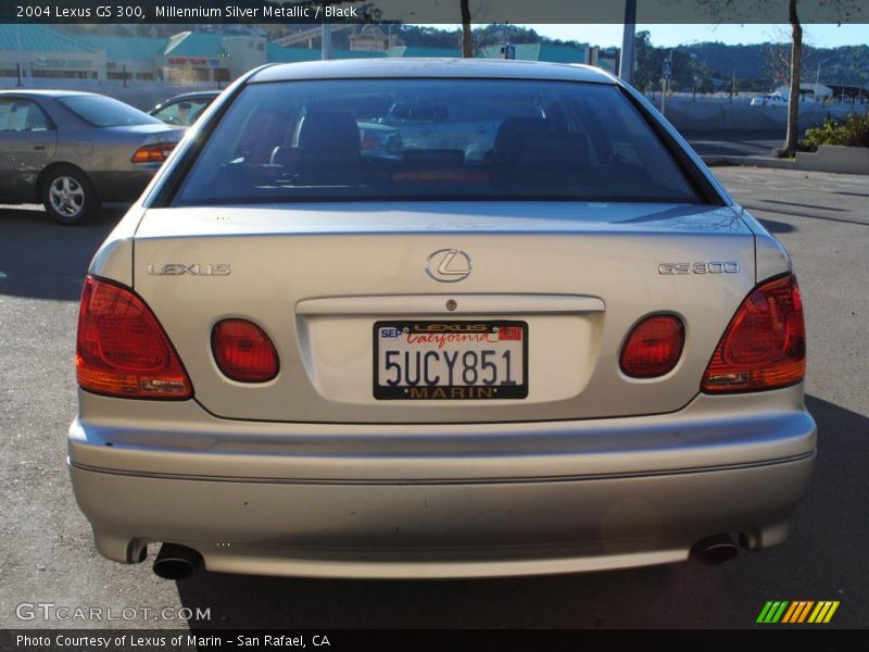 Millennium Silver Metallic / Black 2004 Lexus GS 300