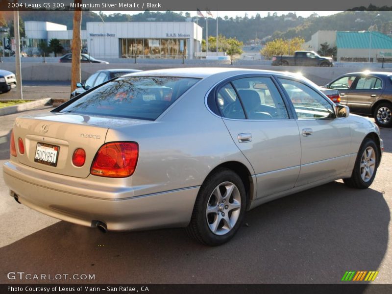 Millennium Silver Metallic / Black 2004 Lexus GS 300