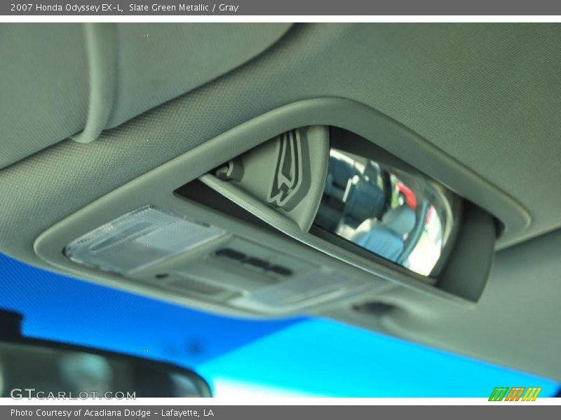 Slate Green Metallic / Gray 2007 Honda Odyssey EX-L