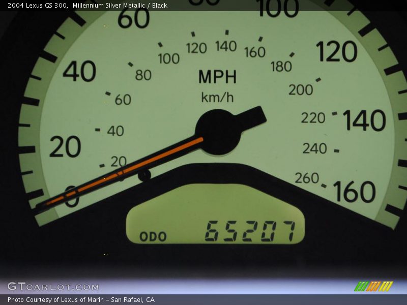 Millennium Silver Metallic / Black 2004 Lexus GS 300