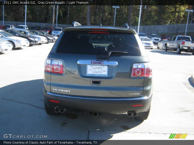 Gray Green Metallic / Light Titanium 2011 GMC Acadia SLE